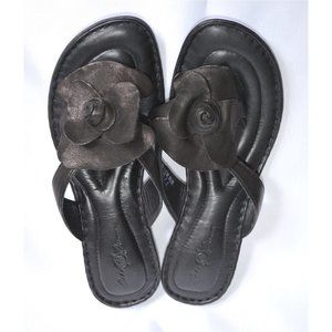 Born Black Floral Sandals